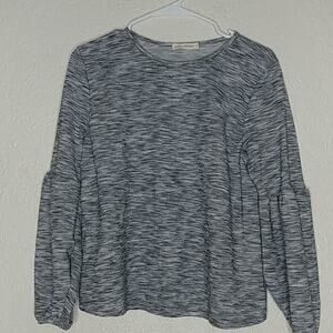 Pebble And Stone Top With Puffed Sleeves Size S